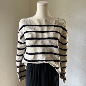 Cotton striped sweater